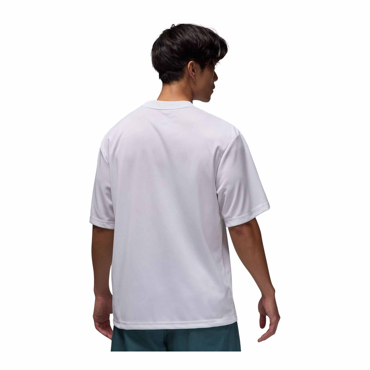 MENS JORDAN ESSENTIALS SHORT SLEEVE TOP_WHITE