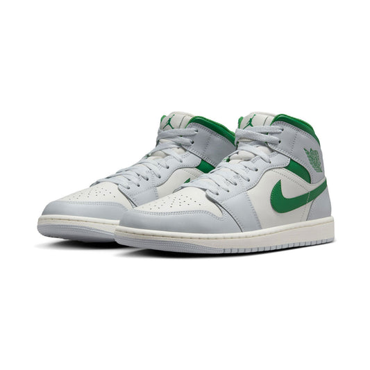 Men's MENS AIR JORDAN 1 MID SUMMIT WHITE/PINE GREEN_DQ8426-142