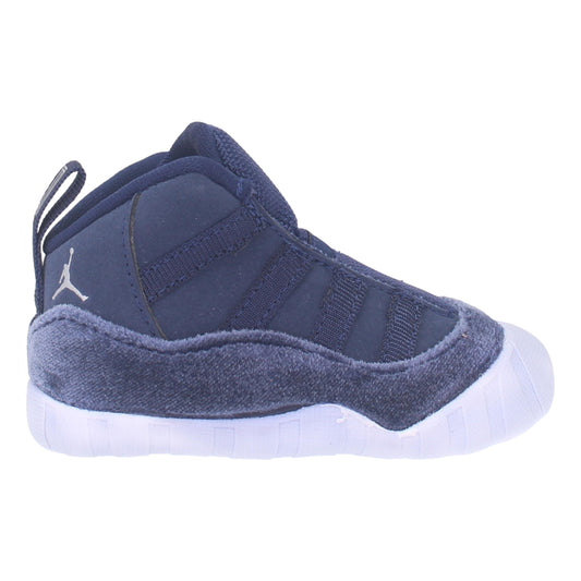 Nike Jordan 11 Crib Bootie Midnight Navy/Metallic Silver  FB1968-441 Toddler