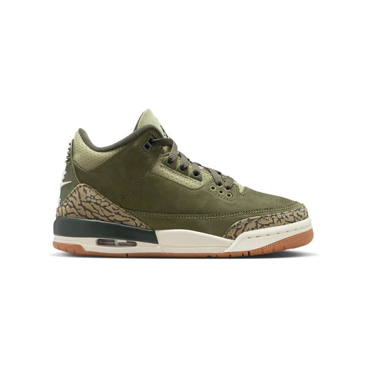 Grd School Air Jordan 3 Retro_Medium Olive/Sequoia-Neutral Olive-Sail