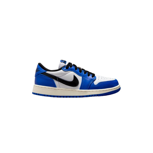 Grade-School Nike Air Jordan 1 Retro Low OG White/Black-Game Royal-Sail CZ0858-140