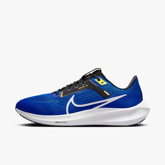 Men's Pegasus 40 Road Running Shoes In 401 Racer Blue/white-Black