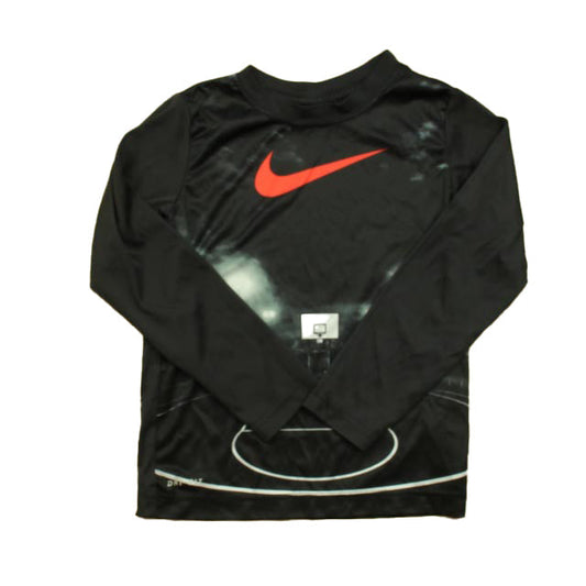 Nike Boys Black Basketball Court Athletic Top