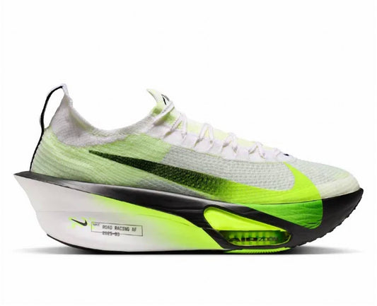 Men's Alphafly 3 Running Shoes In White/black-Volt-Barely Volt