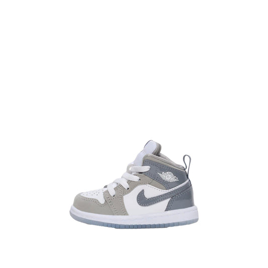 Toddler Nike Jordan 1 Mid SE White/Cool Grey-Medium Grey HF3195-100