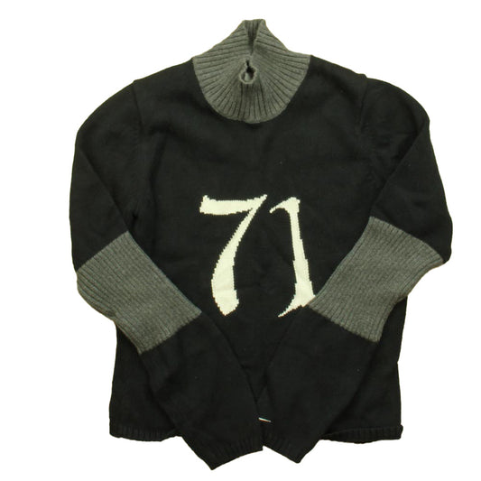 Nike Girls Black | White Sweater Size: Junior XS