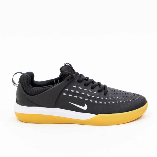 Men's Nyjah 3 Rubber Skate Shoes In Black/white-Black-White