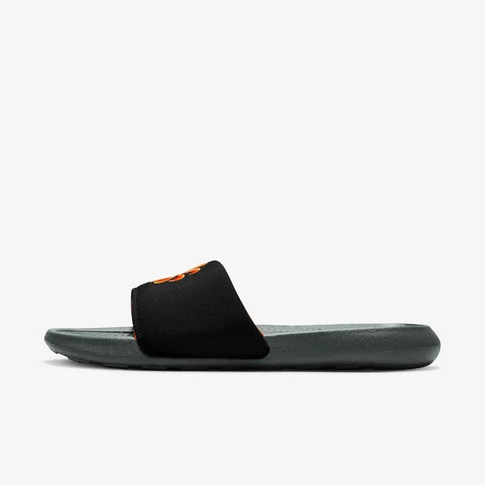 Men's Nike Victori One Next Nature DM8598-003 Sandal Black Orange Open Toe Slide