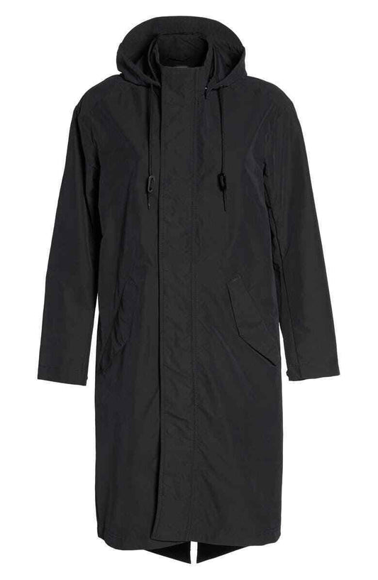 Women's Nike Lab Essentials Black Long Sleeve Full Zip Parka Jacket Small NTF153