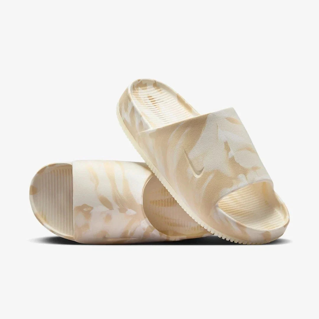 Nike Calm FV5643-001 Sandals Women's  Phantom Marbled Slip On Comfort Slide