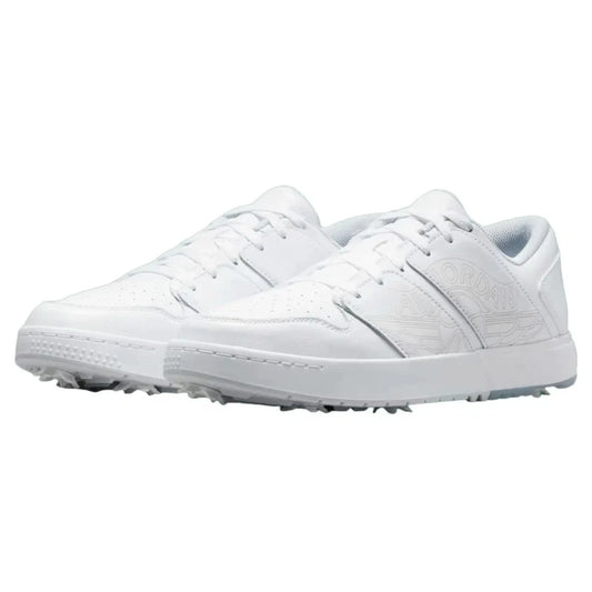 Air Jordan Nu Retro 1 Low FZ4153-100 Mens White Spiked Golf Shoes LIQ1090