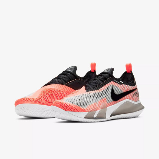 Men's React Vapor Nxt Hc Shoes In White/black/bright Mango