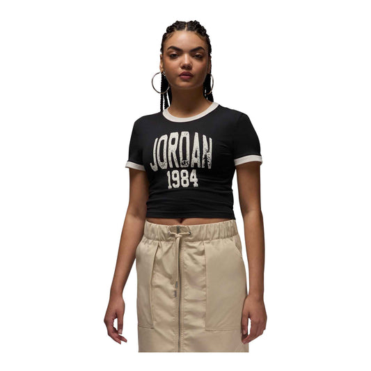 WOMENS JORDAN CROPPED GRAPHIC T-SHIRT_BLACK