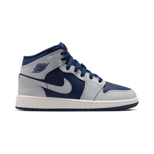Grade School Air Jordan 1 Mid_Blue Void/Pure Platinum-Summit White