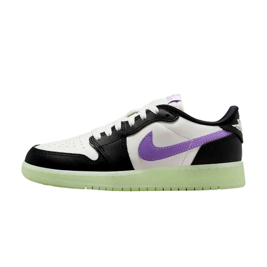 Grade-School Nike Air Jordan 1 Retro Low OG Black/Black Raspberry HF0410-001