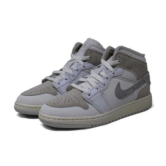 Kids Jordan 1 Mid SE Craft 'Tech Grey' Big ' Shoes