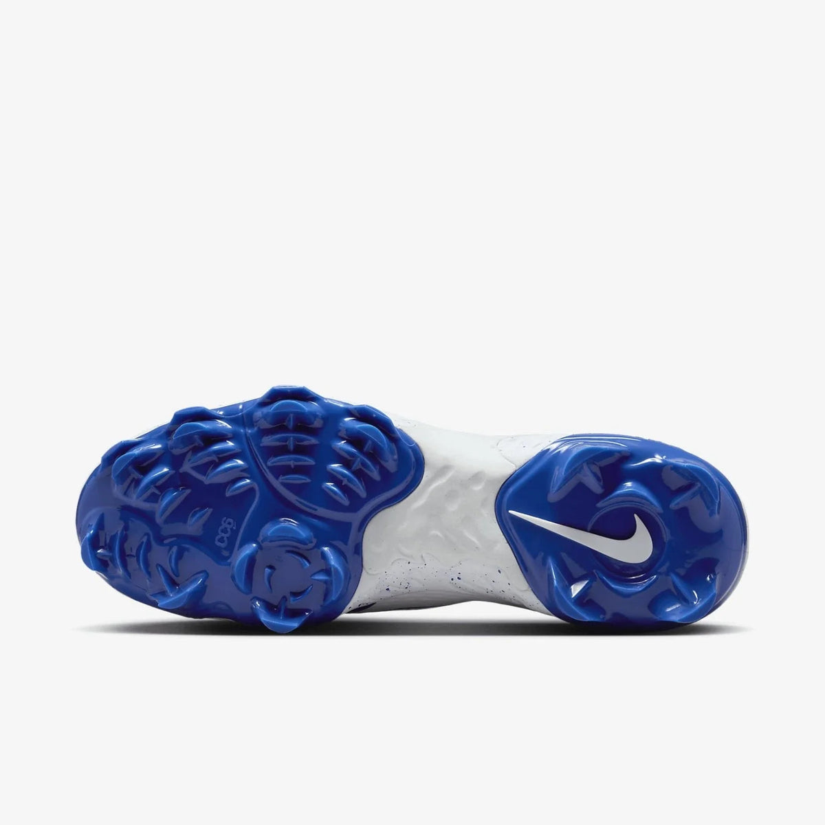 Nike Alpha Huarache EliteLow MCS Men's White Royal Baseball Cleats HAM784