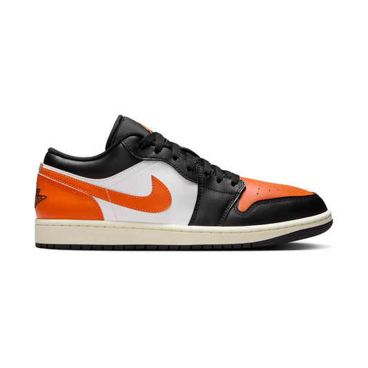 Men's MENS AIR JORDAN 1 LOW_BLACK/STARFISH-WHITE-SAIL