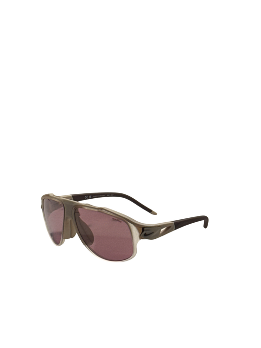 Nike Men's 58 mm White Matte Snaddrift Sunglasses