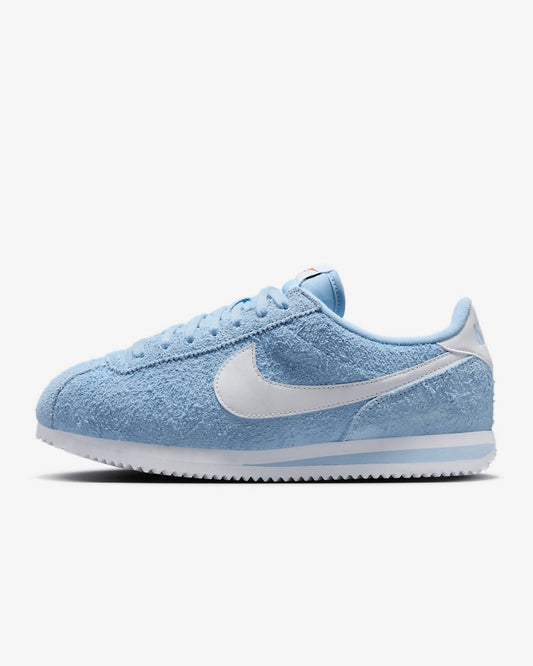 Women's Cortez Vintage Suede Aluminum In Blue/white