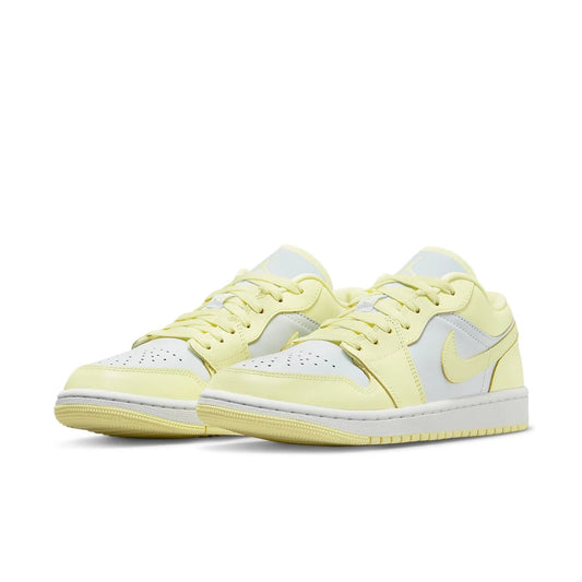 Women's Air Jordan 1 Low 'Lemonade' DC0774-007 Sneakers 8.5 White Leather Shoes