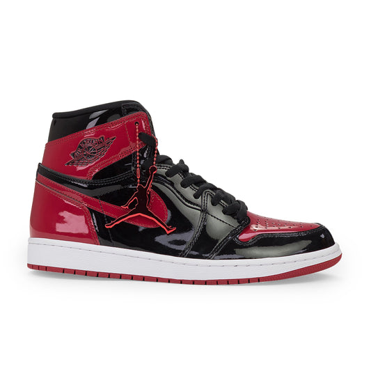 BLACK/RED PATENT BRED 1 SNEAKERS