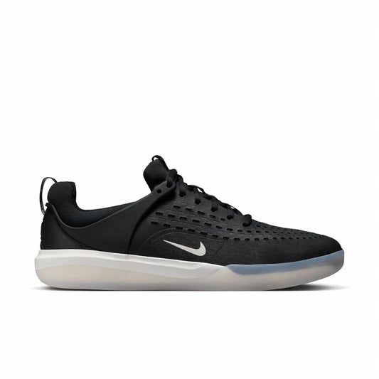 Men's Nyjah 3 Rubber Skate Shoes In Black/white-Black-Summit White