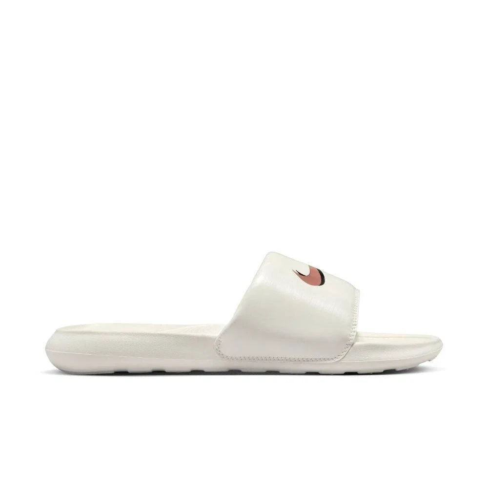 Nike Victori One FZ1394-100 Sandal Womens White Terra Blush Swoosh Slip On Slide