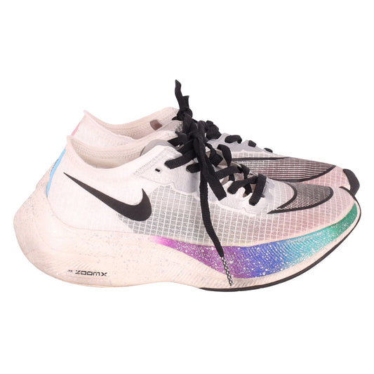 Nike ZoomX Vaporfly NEXT% 'Be True'  in White Rubber, Mesh