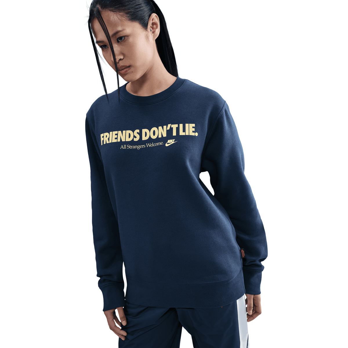 + Stranger Things Fleece Crew 'Midnight Navy'