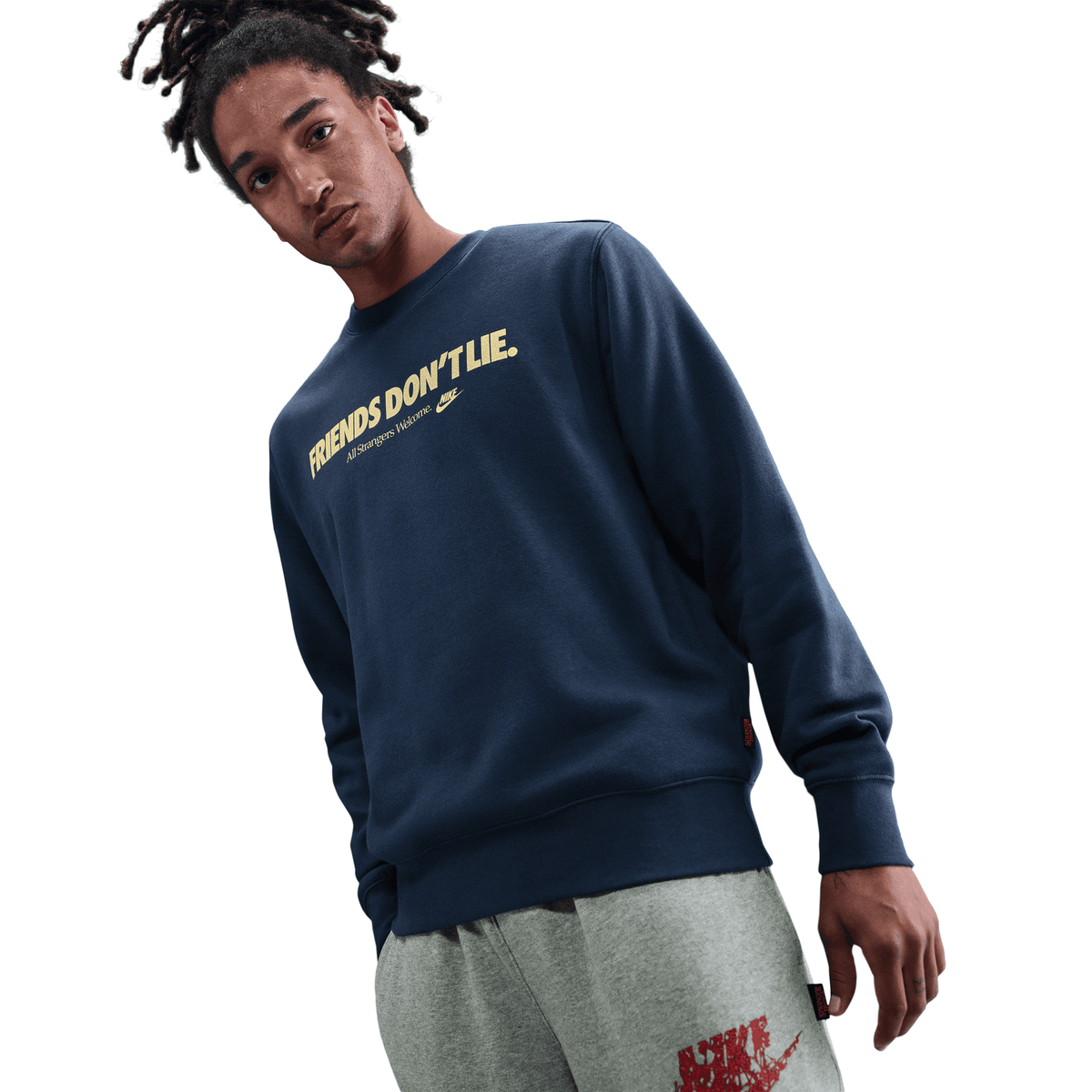 + Stranger Things Fleece Crew 'Midnight Navy'