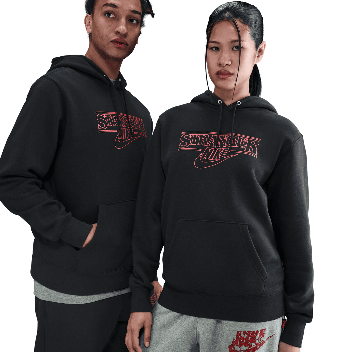 + Stranger Things Pullover Hoodie 'Black'