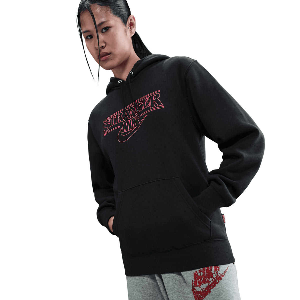 + Stranger Things Pullover Hoodie 'Black'