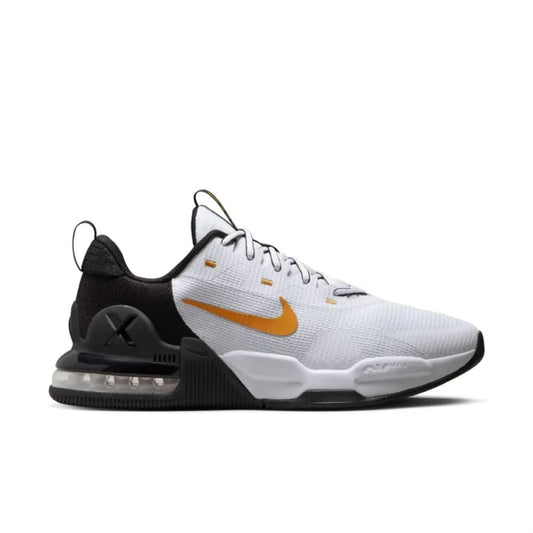 Nike Air Max Alpha Trainer 5 White/Gold Suede-Black  DM0829-101 Men's