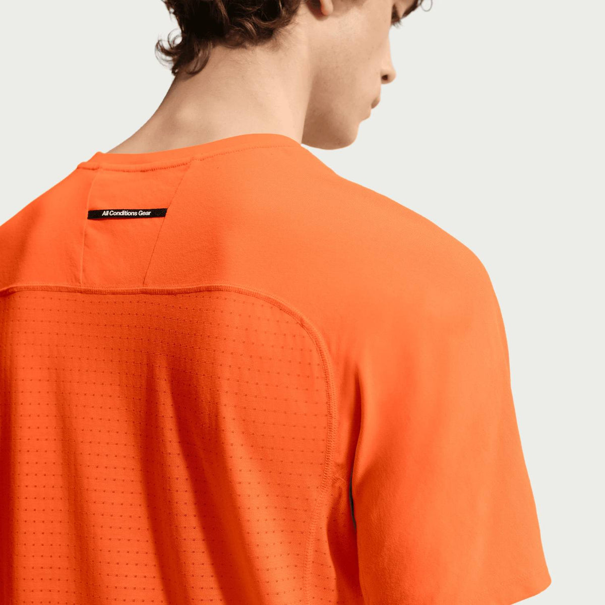 Acg Solar Chase Trail Running Top In Orange