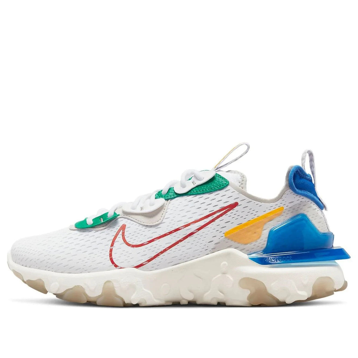Men's Nike React Vision DV3500-100 Sneakers US 7.5 White Low Top Running Shoes