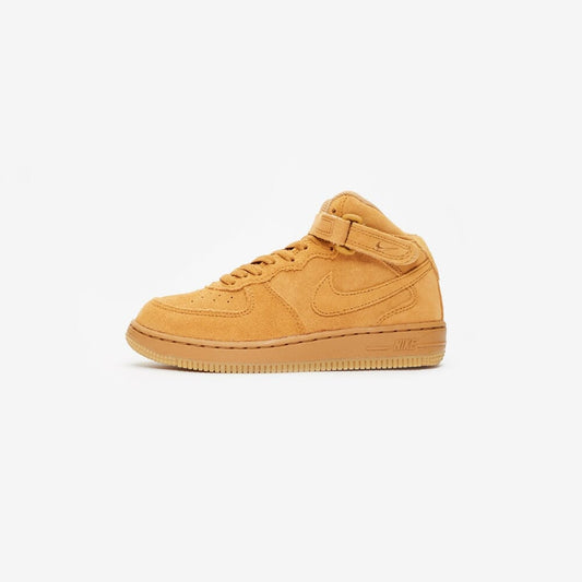 Pre-School Nike Force 1 Mid LV8 Wheat/Wheat-Gum Light Brown 859337-701