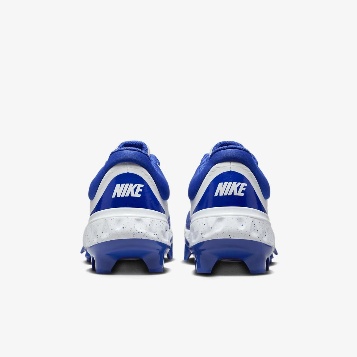 Nike Alpha Huarache EliteLow MCS Men's White Royal Baseball Cleats HAM784