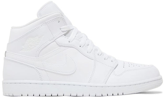 Jordan 1 Mid Triple White