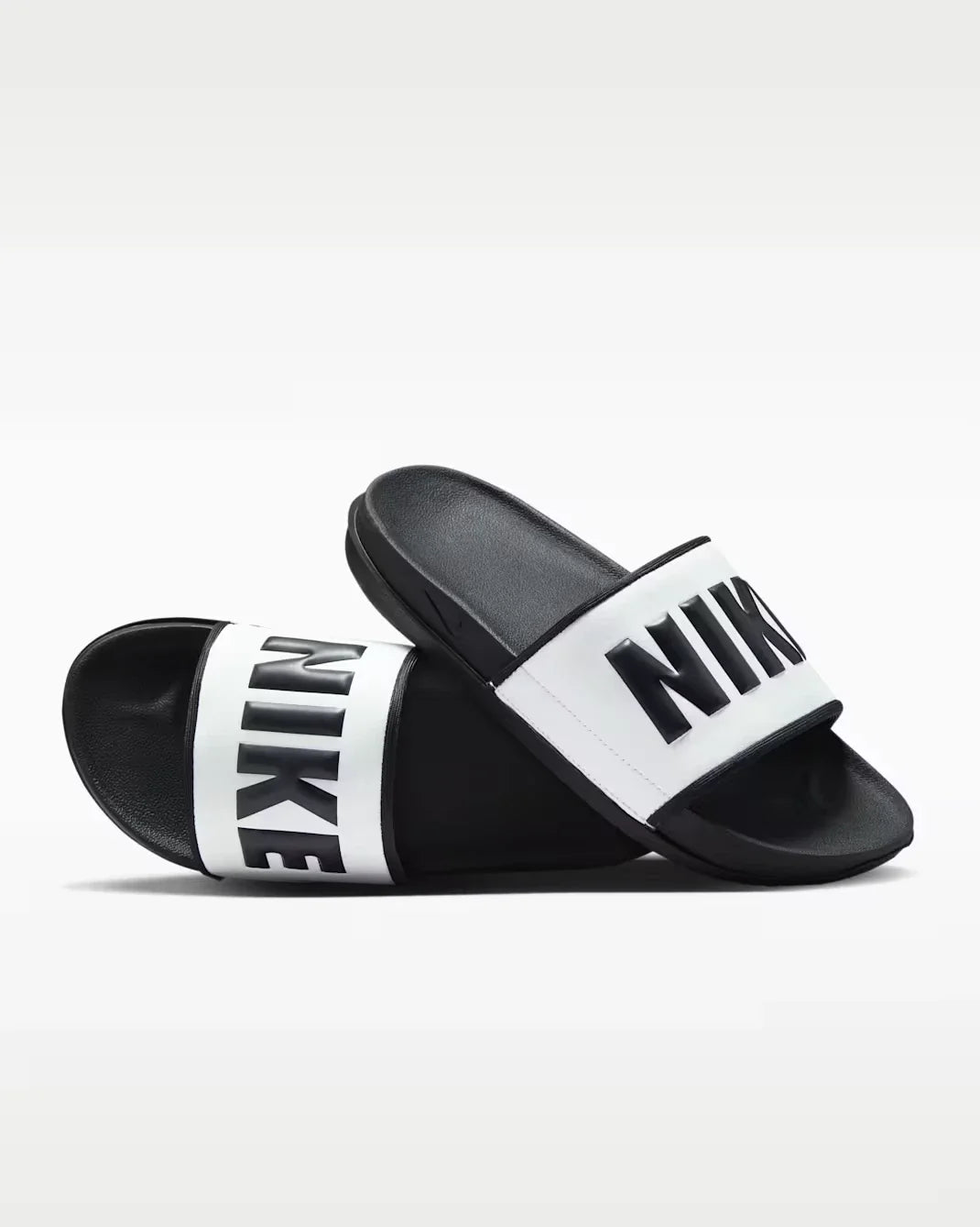 Nike Offcourt BQ4632-011 Sandals Womens US  White Black Slip On Slide ZOGG2997