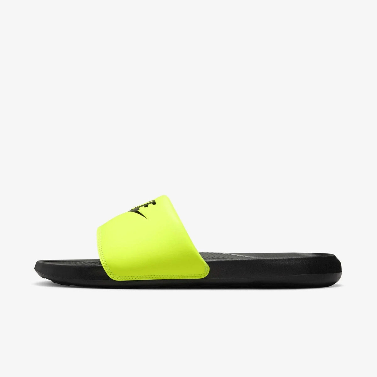 Nike Victori One CN9675-015 Sandals Men's Black Volt Swoosh Slip On Slides
