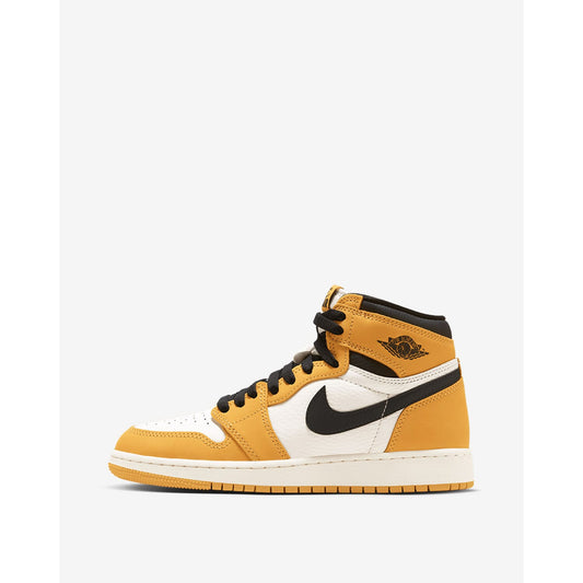 Grade-School Nike Air Jordan 1 Retro High OG Yellow Ochre/Black-Sail FD1437-701