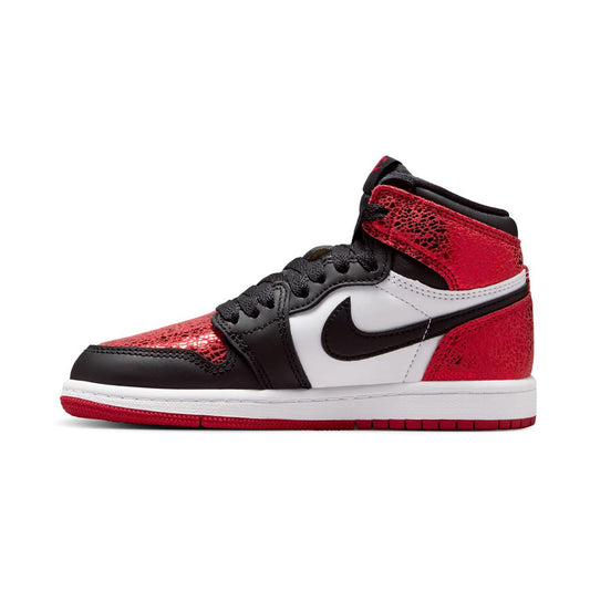 Kids Jordan 1 Retro High OG 'Ruby' Little ' Shoes