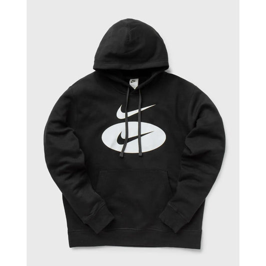 Men's Nike Sportswear Swoosh League Pullover Hoodie Black/White DM5458-010