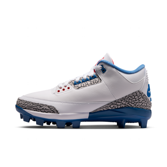 Men's  3 Retro MCS "True Blue" Baseball Cleats