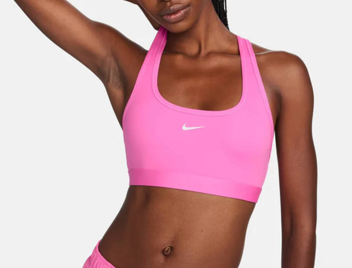 Swoosh Light-Support Non-Padded Sports Bra In Playful Pink