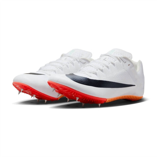 Unisex Zoom Rival Multi Running Shoes In White/obsidian-Bright Crimson-Hyper Violet