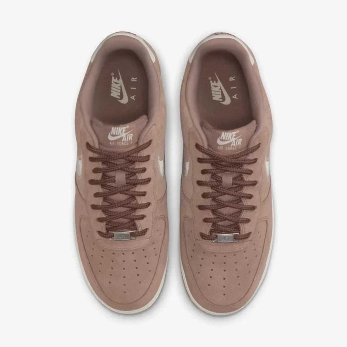 Nike Air Force 1 Low '07 LV8 HJ4465-200 Mens Mink Brown Embroidered Swoosh Shoes
