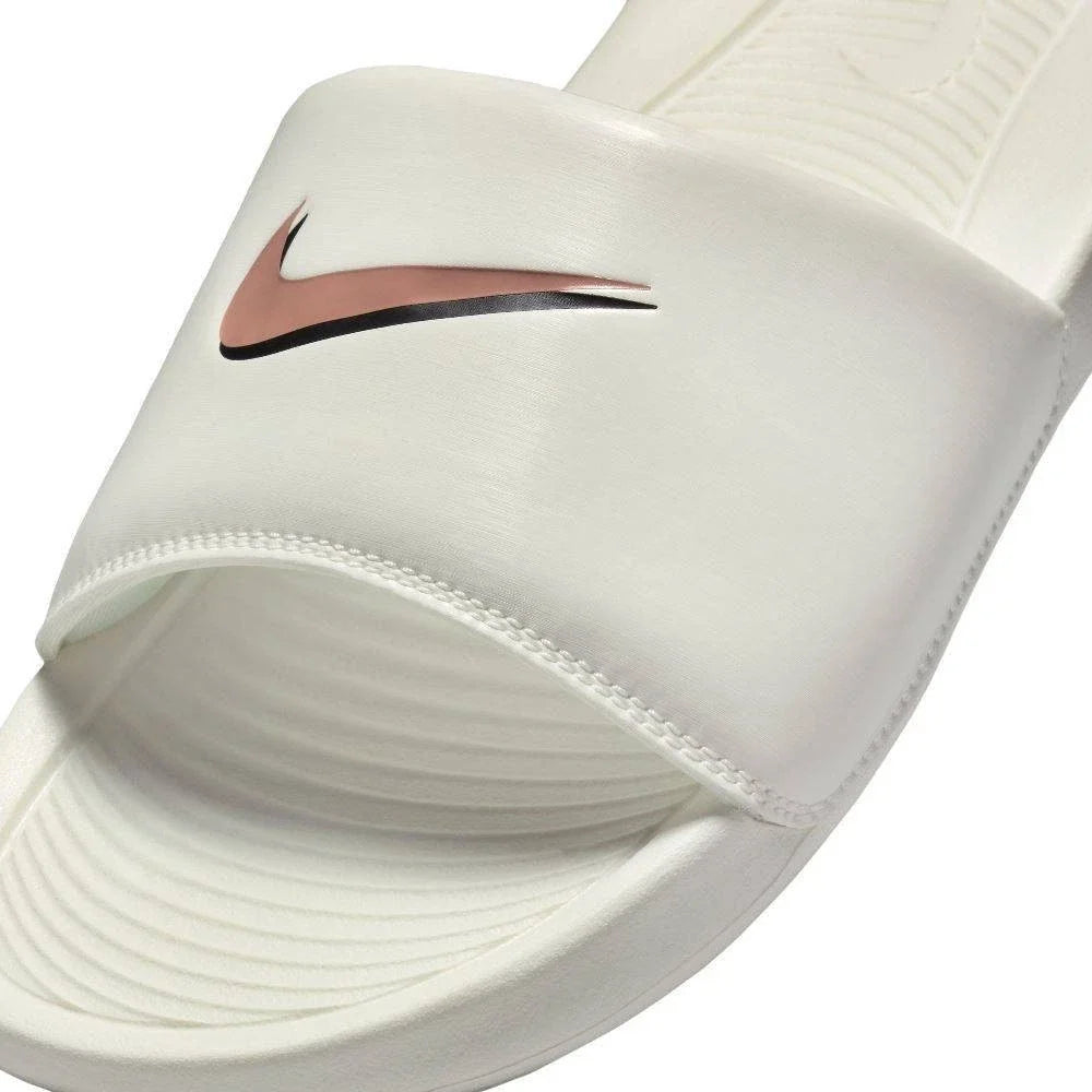 Nike Victori One FZ1394-100 Sandal Womens White Terra Blush Swoosh Slip On Slide
