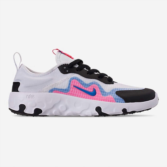 Kid'S Renew Lucent Sneaker in White/Photo Blue/Hyper Pink